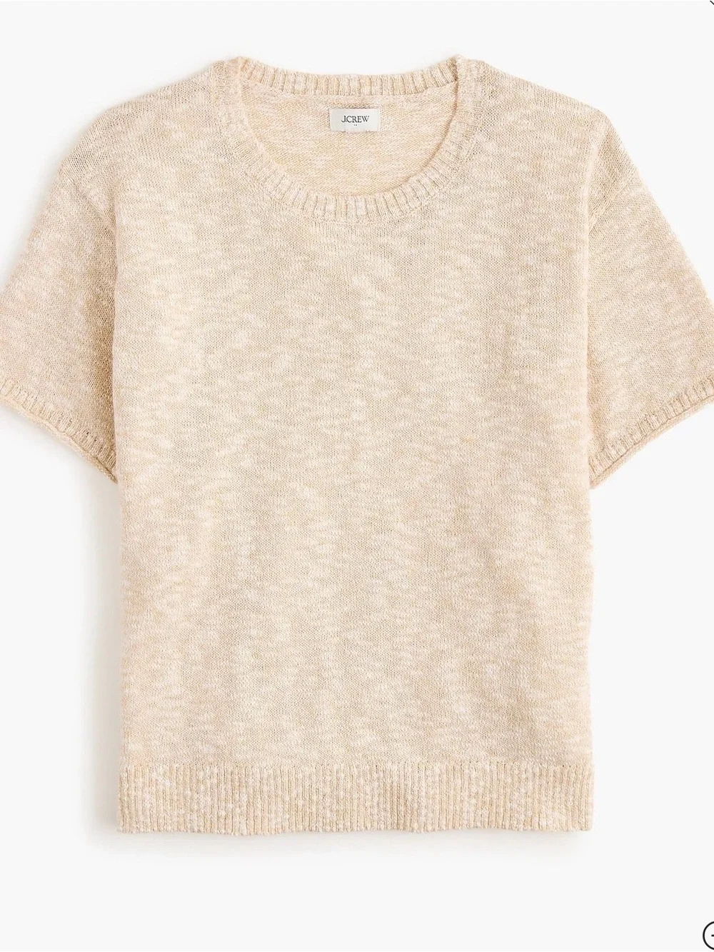 Short-sleeve relaxed beach sweater